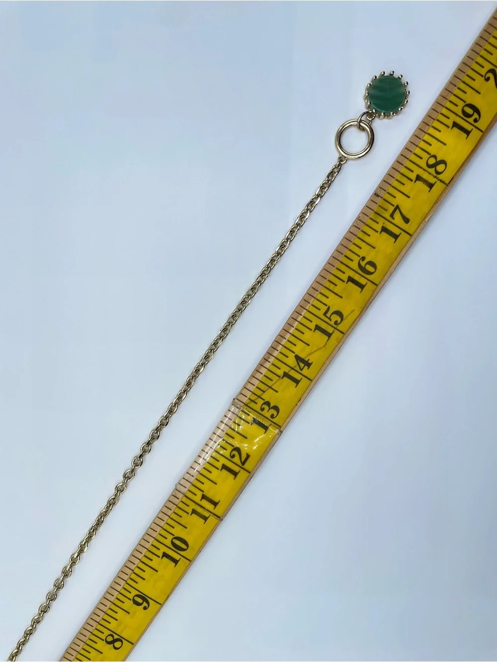 Gold Tone Faux Green Malachite Pendant Toggle Necklace Round Charm Statement